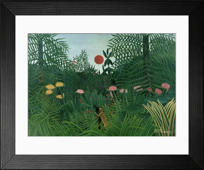 Framed Print : Foret Vierge au Soleil...by Rousseau Framed Print : Foret Vierge au Soleil...by Rousseau