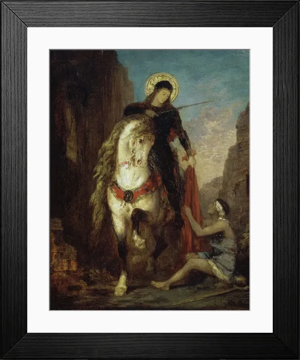 Framed Print : St. Martin by Gustave Moreau Framed Print : St. Martin by Gustave Moreau