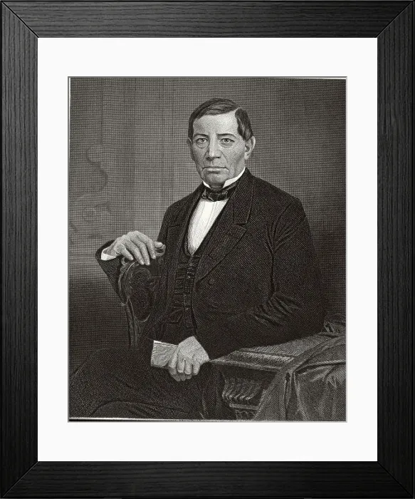 Framed Print : Benito Pablo Juarez (1806-1872)