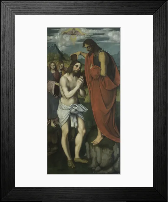 Framed Print : Baptism of Christ by Giovanni Framed Print : Baptism of Christ by Giovanni
