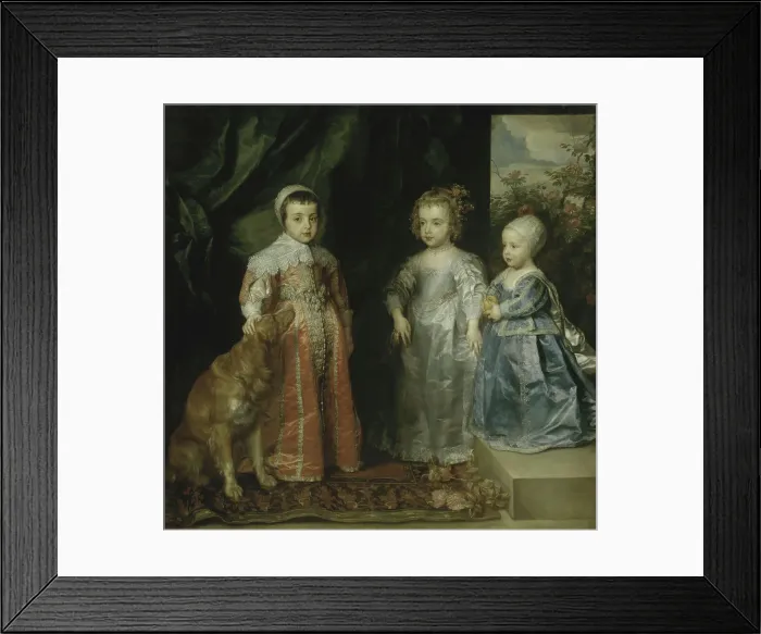 Framed Print : The Children Of Charles I Of England by van Dyck Framed Print : The Children Of Charles I Of England by van Dyck