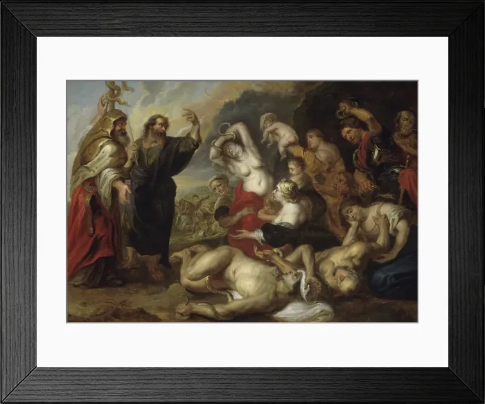 Framed Print : The Bronze Snake by School of Peter Paul Rubens Framed Print : The Bronze Snake by School of Peter Paul Rubens