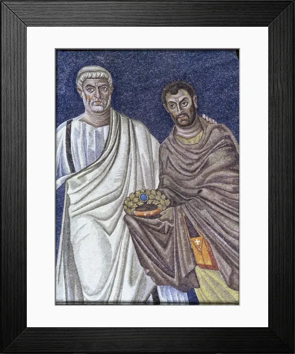 Framed Print : St. Peter And St. Cosma - (Detail)