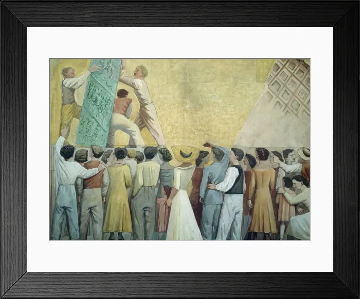 Framed Print : Atrium of The Palace by Massimo Campigli Framed Print : Atrium of The Palace by Massimo Campigli