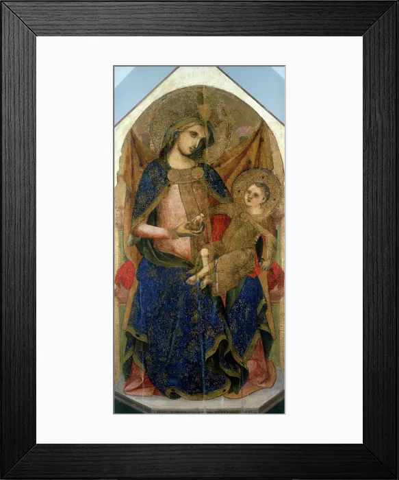 Framed Print : Madonna with Child by Lorenzo Veneziano Framed Print : Madonna with Child by Lorenzo Veneziano