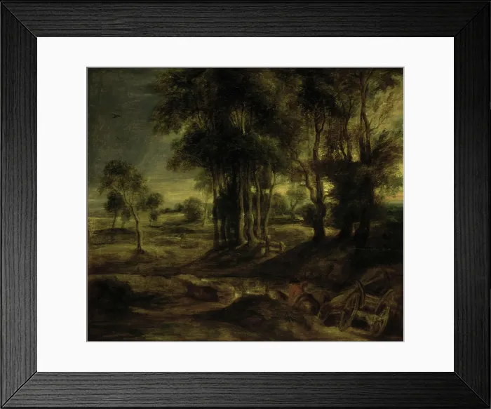 Framed Print : Landscape with Pushcart by Peter Paul Rubens Framed Print : Landscape with Pushcart by Peter Paul Rubens