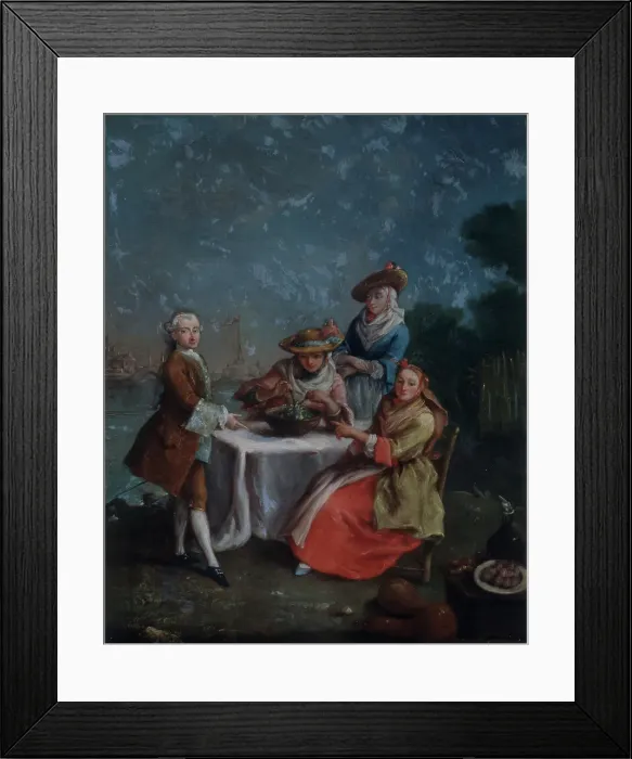 Framed Print : Breakfast at the Seaside by Pietro Longhi Framed Print : Breakfast at the Seaside by Pietro Longhi