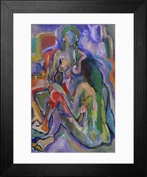 Framed Print : Two Women by Diana Ong