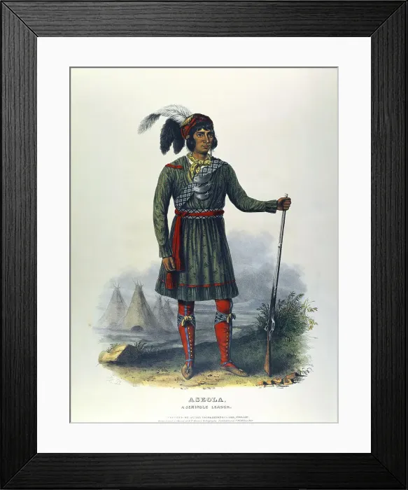Framed Print : Osceola (Seminole) by Charles Bird King Framed Print : Osceola (Seminole) by Charles Bird King