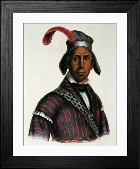 Framed Print : Yaha Hajo - Chief of the Creek Nation Framed Print : Yaha Hajo - Chief of the Creek Nation