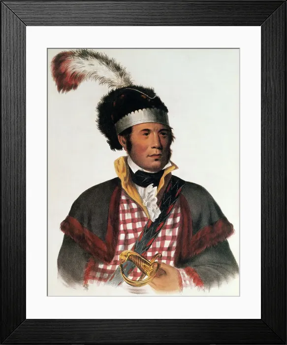 Framed Print : McIntosh (Coweta Chief) by King Framed Print : McIntosh (Coweta Chief) by King