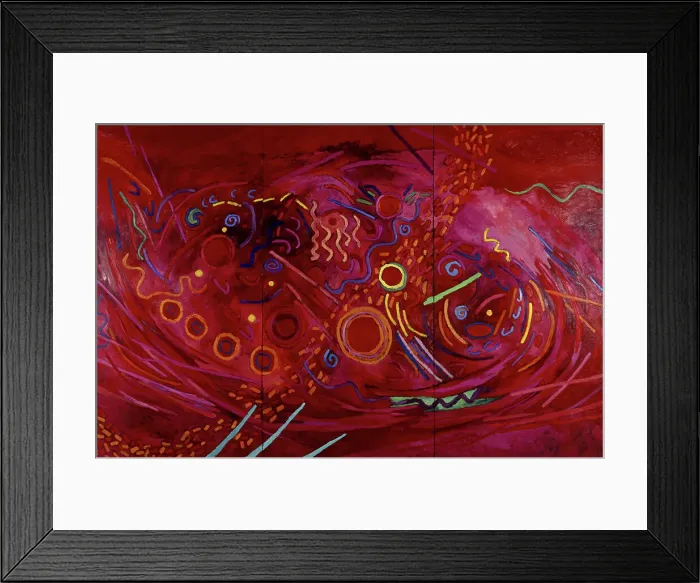 Framed Print : Music of the Spheres: Mars by Mildred Thompson Framed Print : Music of the Spheres: Mars by Mildred Thompson