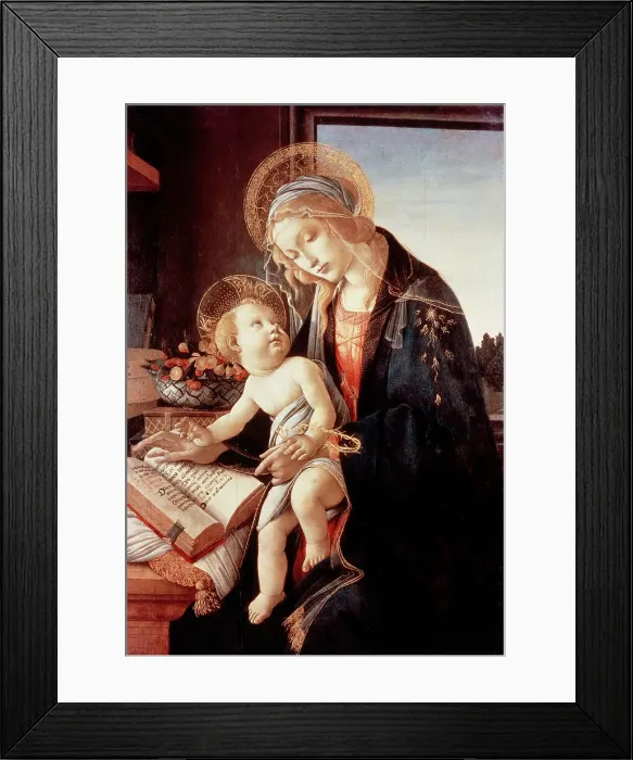 Framed Print : Madonna del Libro by Sandro Botticelli