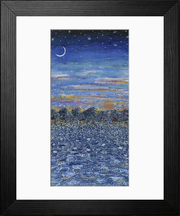 Framed Print : Sunset At Mountain Lake by Sickles