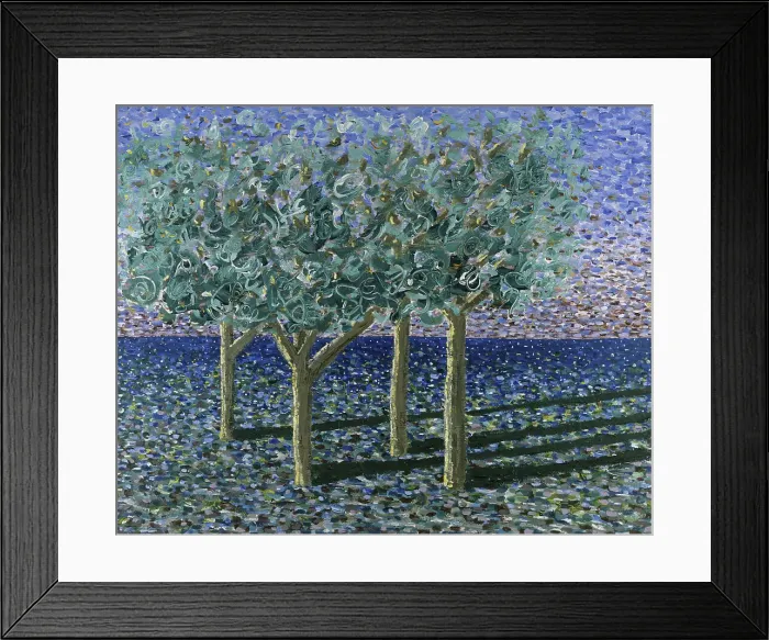 Framed Print : Four Trees by Sickles Framed Print : Four Trees by Sickles