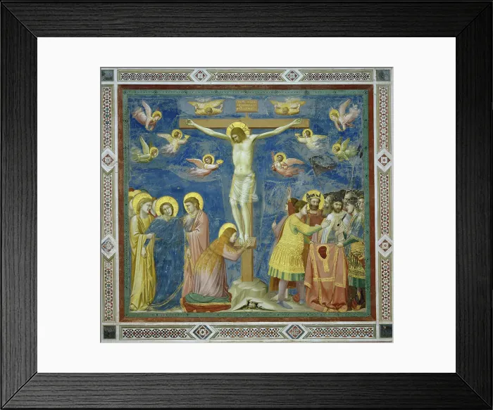 Framed Print : Crucifixion by Giotto di Bondone Framed Print : Crucifixion by Giotto di Bondone