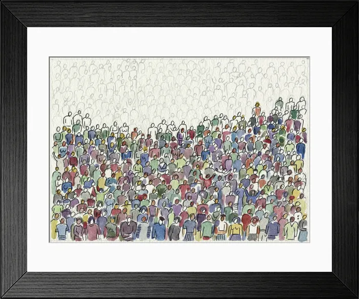 Framed Print : All These People by Ong Framed Print : All These People by Ong