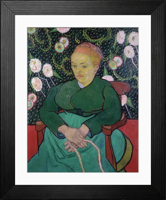 Framed Print : Portrait of Mrs. Roulin by Vincent van Gogh Framed Print : Portrait of Mrs. Roulin by Vincent van Gogh