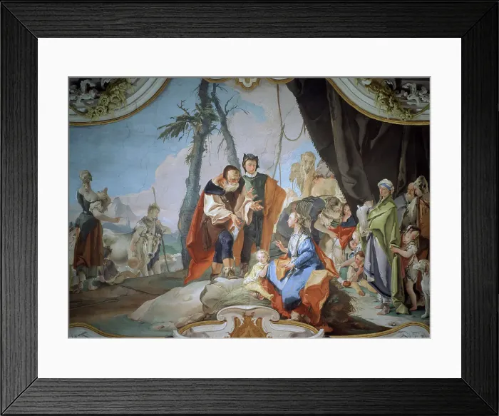 Framed Print : Rachel Hiding the Idols by Tiepolo