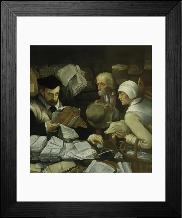 Framed Print : Lawyer's Office by de Vos Framed Print : Lawyer's Office by de Vos