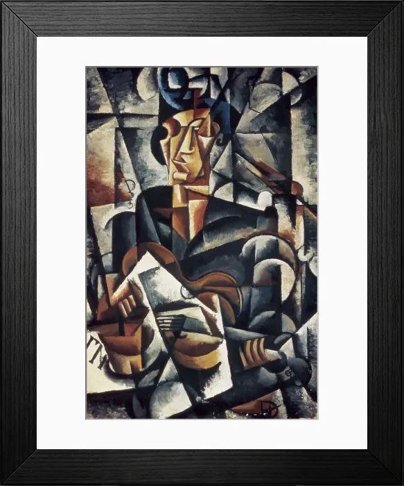 Framed Print : Lady with the Guitar by Liubov Popova Framed Print : Lady with the Guitar by Liubov Popova