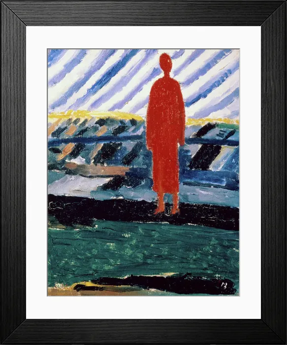 Framed Print : A Red Figure by Kasimir Malevich