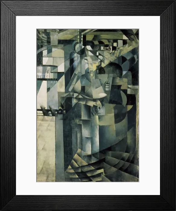 Framed Print : Life in a Big Hotel by Kasimir Malevich Framed Print : Life in a Big Hotel by Kasimir Malevich
