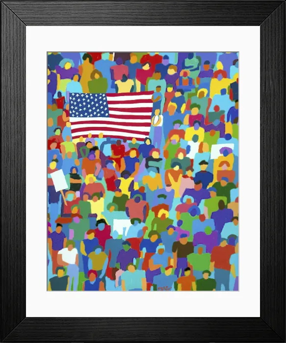 Framed Print : America II by Ong Framed Print : America II by Ong