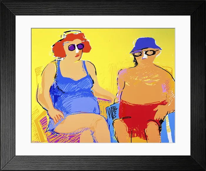 Framed Print : Vacationers by Diana Ong