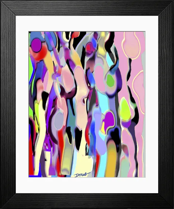 Framed Print : Abstract Female Forms