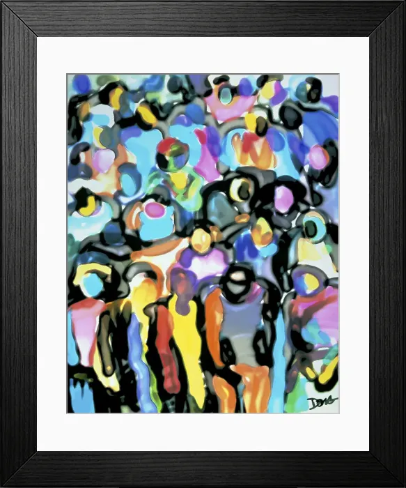Framed Print : Watercolor Group A by Ong Framed Print : Watercolor Group A by Ong