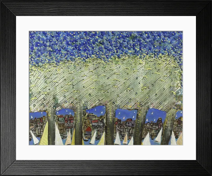 Framed Print : Sailboats Around the Peninsula by Peter Sickles Framed Print : Sailboats Around the Peninsula by Peter Sickles