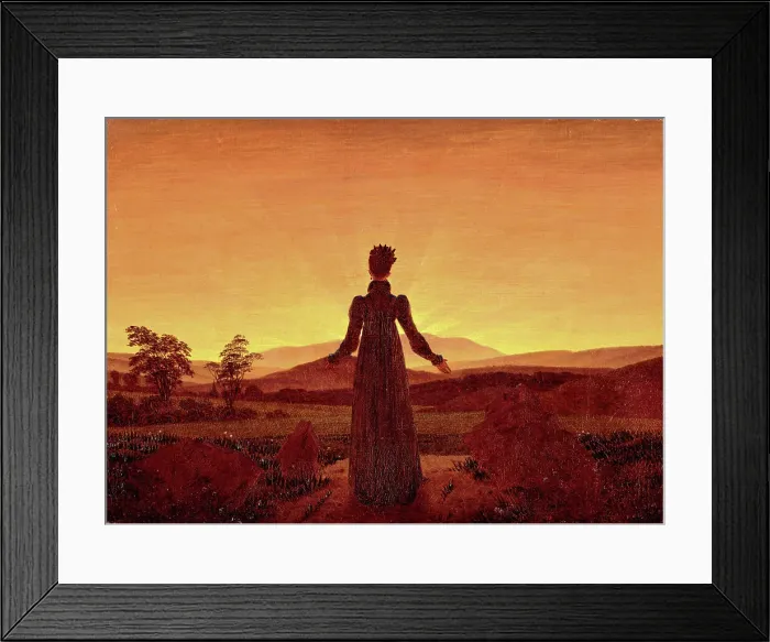 Framed Print : Morning Light by Caspar David Friedrich Framed Print : Morning Light by Caspar David Friedrich
