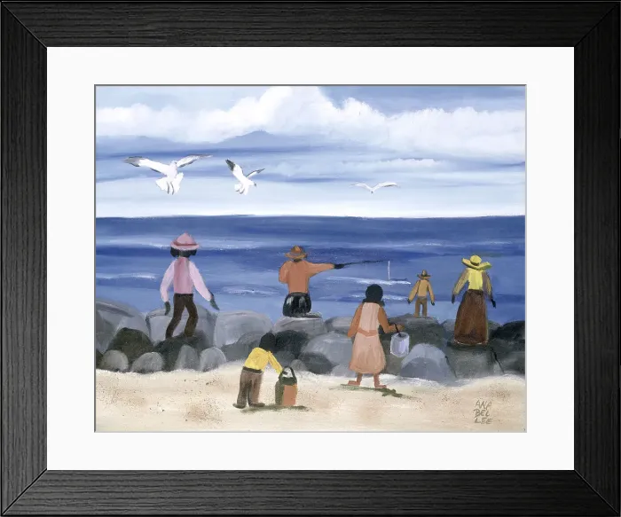 Framed Print : On the Rocks by Washington