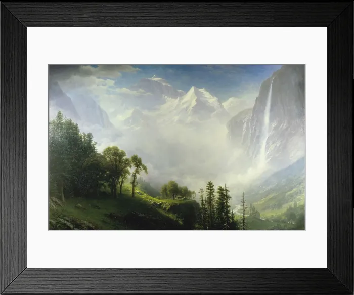 Framed Print : Majesty Of The Mountains by Bierstadt Framed Print : Majesty Of The Mountains by Bierstadt