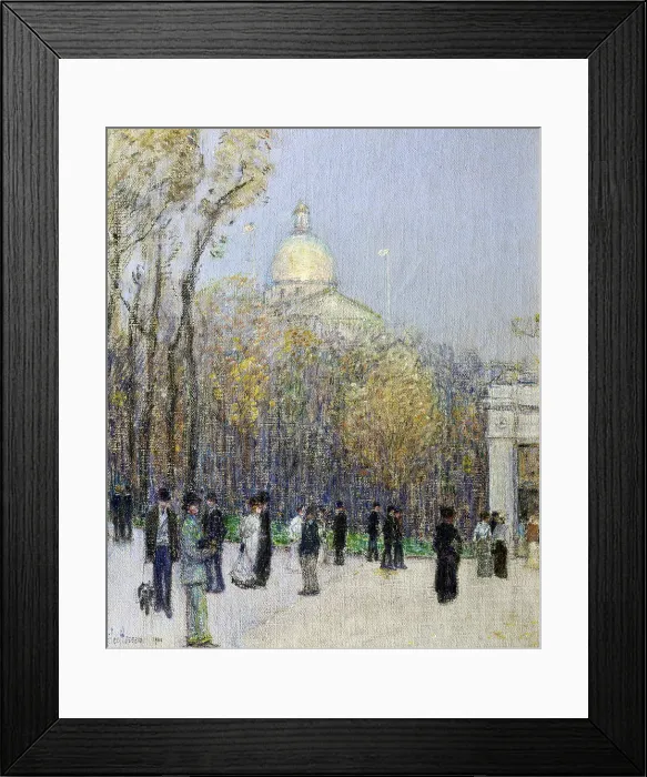Framed Print : Boston Commons by Frederick Childe Hassam Framed Print : Boston Commons by Frederick Childe Hassam