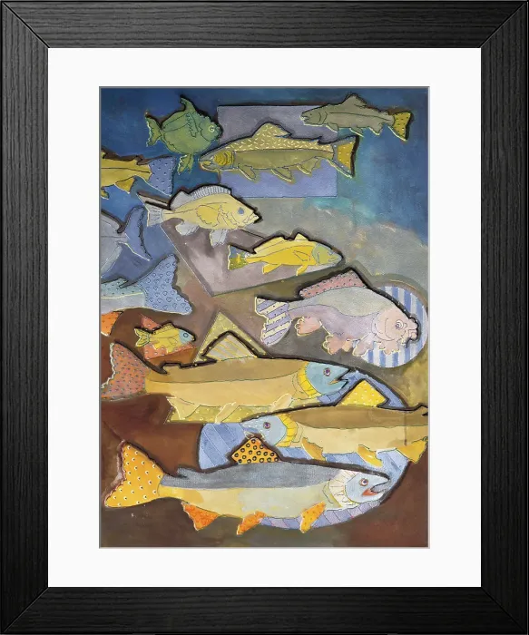 Framed Print : New York Fish by Whitehouse-Holm Framed Print : New York Fish by Whitehouse-Holm