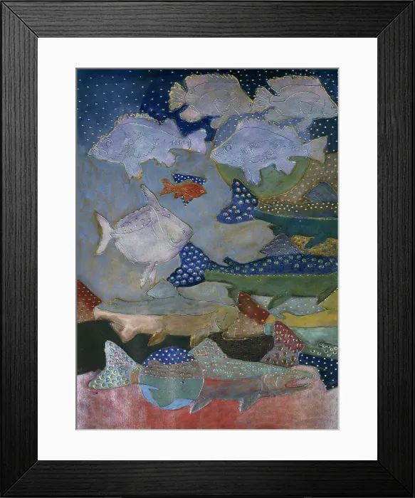 Framed Print : Starry Starry Fish by Whitehouse-Holm