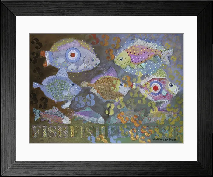 Framed Print : Family Tree (Fish) by Whitehouse-Holm Framed Print : Family Tree (Fish) by Whitehouse-Holm