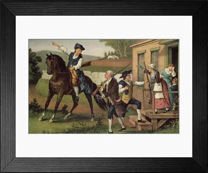 Framed Print : Minute Men of the Revolution by Currier and Ives Framed Print : Minute Men of the Revolution by Currier and Ives