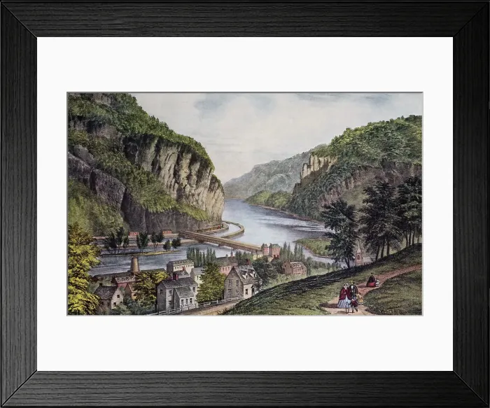 Framed Print : Harper's Ferry by Currier and Ives Framed Print : Harper's Ferry by Currier and Ives
