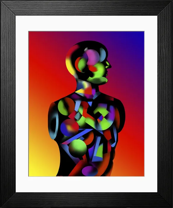 Framed Print : Rainbow Man by Chann Framed Print : Rainbow Man by Chann