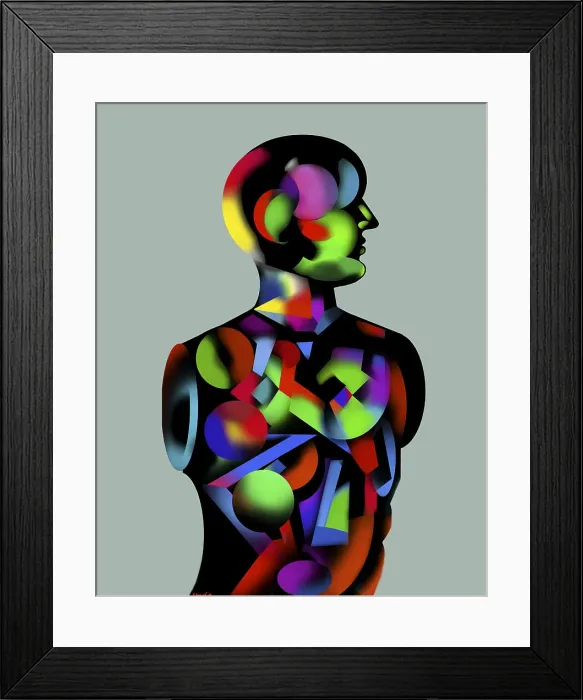 Framed Print : Rainbow Man 2 by Chann Framed Print : Rainbow Man 2 by Chann