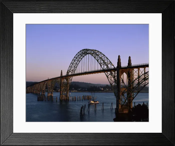 Framed Print : Yaquina Bay Bridge, Oregon, USA Framed Print : Yaquina Bay Bridge, Oregon, USA