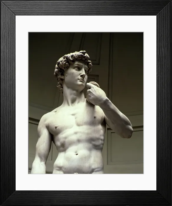 Framed Print : David (Detail) by Michelangelo Framed Print : David (Detail) by Michelangelo