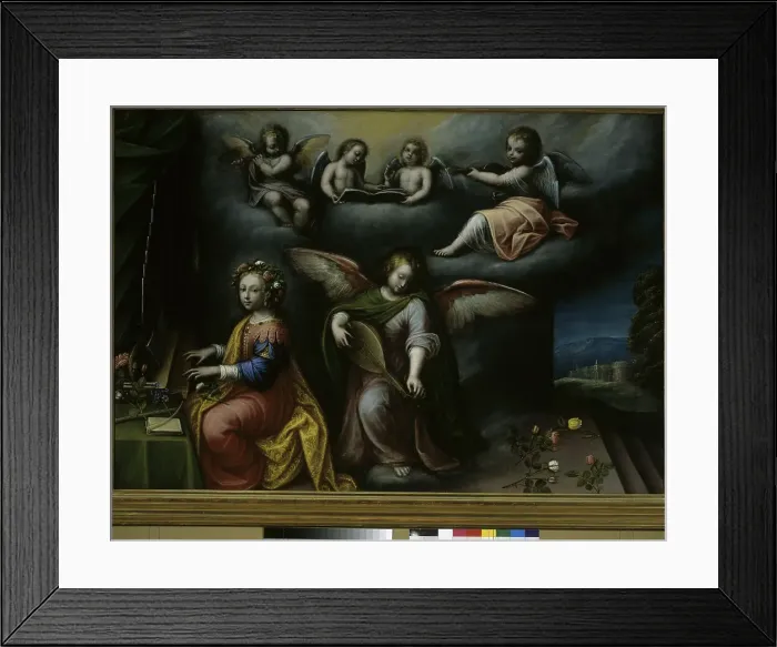 Framed Print : Saint Cecilia by Caccia Framed Print : Saint Cecilia by Caccia
