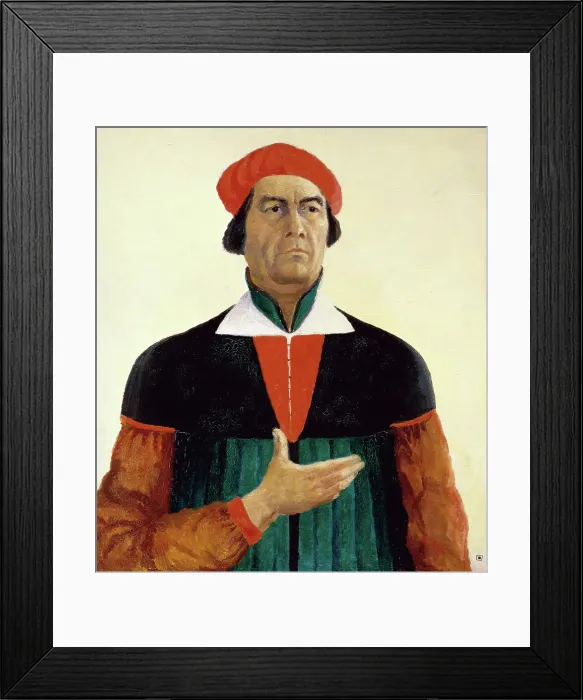 Framed Print : Self-Portrait by Kasimir Malevich Framed Print : Self-Portrait by Kasimir Malevich