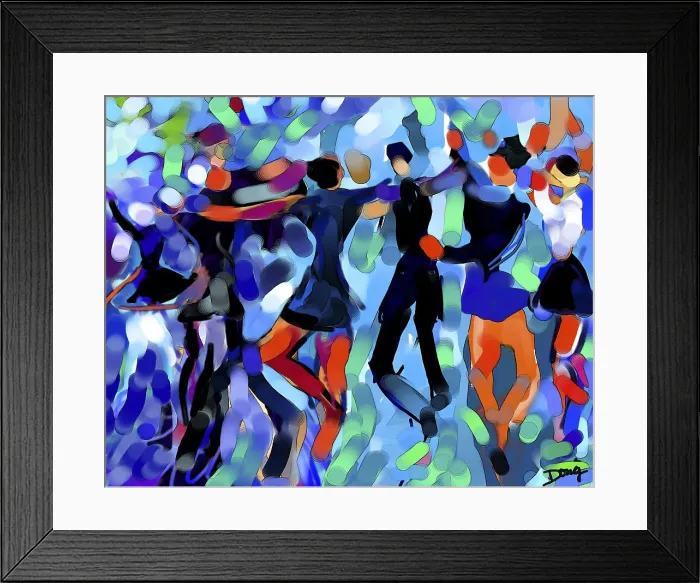 Framed Print : Joyful Dance by Ong Framed Print : Joyful Dance by Ong