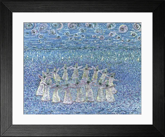Framed Print : Dancing Dervishes in Blue by Peter Sickles Framed Print : Dancing Dervishes in Blue by Peter Sickles
