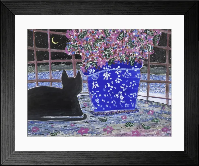 Framed Print : Blue Vase by Peter Sickles